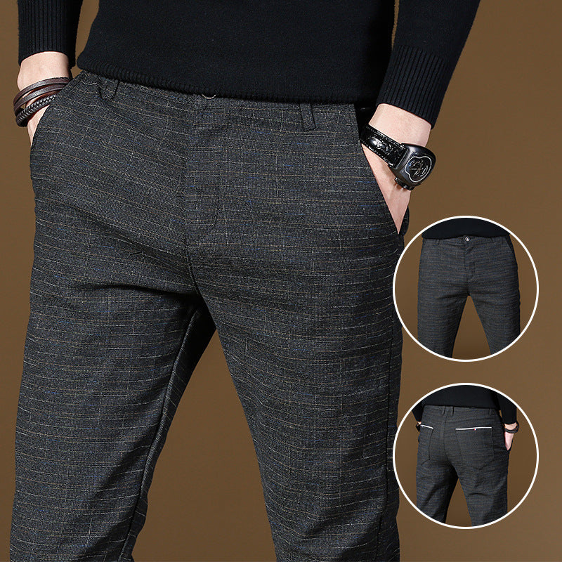 Pantalones de hombre de alta calidad a la moda, pantalones de hombre para primavera y otoño