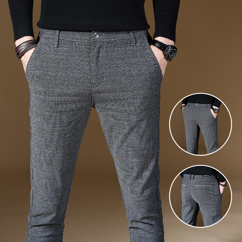 Pantalones de hombre de alta calidad a la moda, pantalones de hombre para primavera y otoño