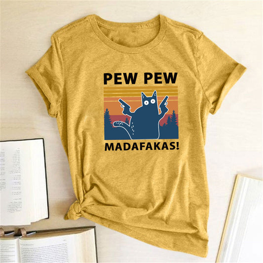 Camiseta de manga corta Pew Maddakas en talla europea