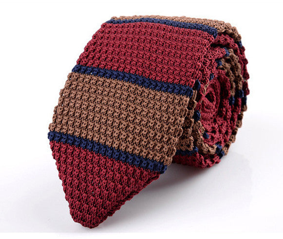 Korean Version Of British Retro Fashion Wool Hand-made Tide Sharp-pointed Necktie