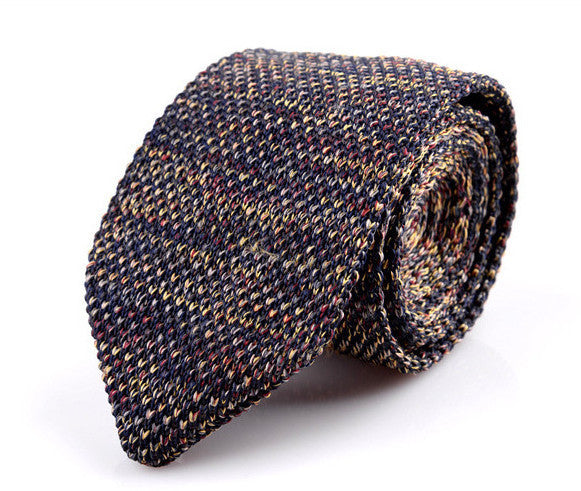 Korean Version Of British Retro Fashion Wool Hand-made Tide Sharp-pointed Necktie