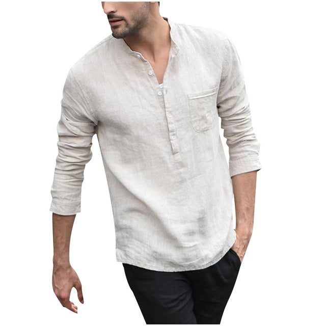 Camisas de cuello a cuadros para hombre, ropa