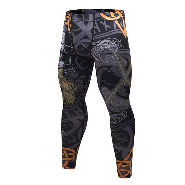 Conjunto de chándal para hombre D Animal Compression Camiseta Pantalones Piel