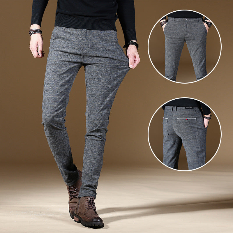 Pantalones de hombre de alta calidad a la moda, pantalones de hombre para primavera y otoño