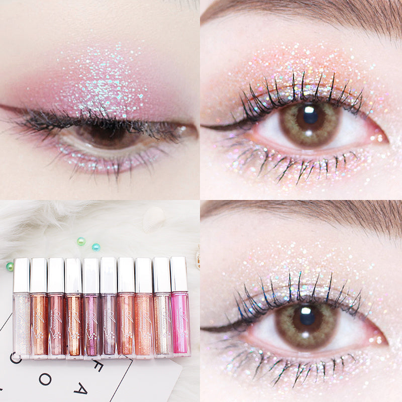 Pearly glitter liquid eye shadow