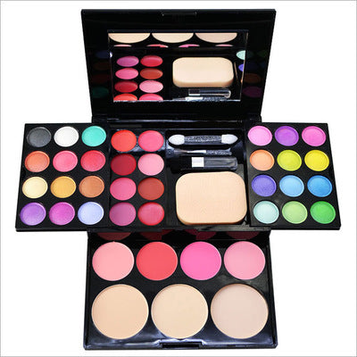 Juego de maquillaje para mujer, kit completo, todo en uno, set de regalo, sombra de ojos, paleta de sombras de ojos, rostro, rubor mate natural, bronceador, corrector