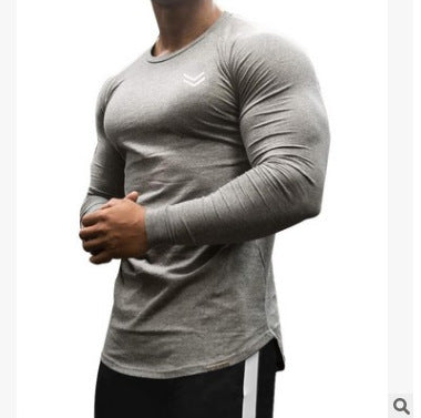 Nueva camiseta deportiva de manga larga para hombre, camiseta de gimnasio de secado rápido, camiseta de entrenamiento físico para gimnasio, camiseta para correr, camiseta de entrenamiento para hombre, camisetas de culturismo