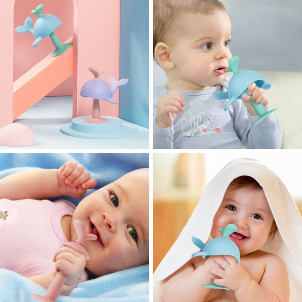 Juguetes para la dentición de bebés recién nacidos, mordedores de silicona seguros para bebés y niños pequeños, alivian las encías de los bebés, regalo perfecto para baby shower