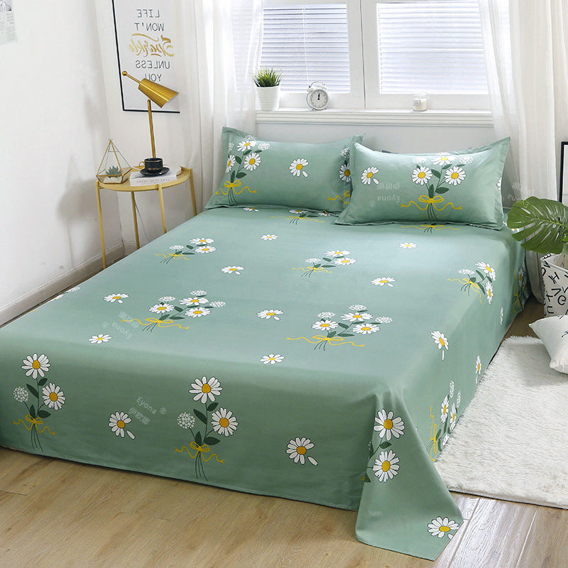 Single Double Bed Cartoon Bed Sheets Single Piece