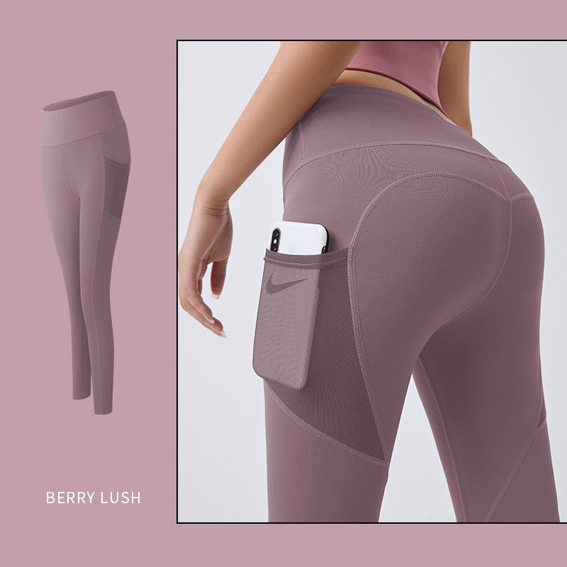 Pantalones de yoga para mujer, mallas con bolsillos, mallas deportivas para chica, mallas para correr con control de abdomen, pantalones de fitness para mujer