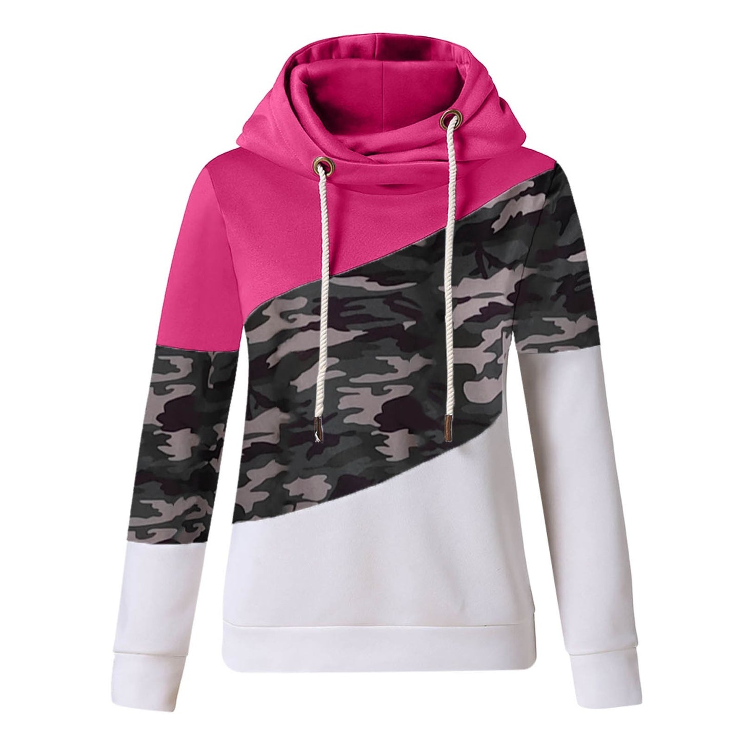 Sudadera con capucha para mujer Sudadera con capucha de camuflaje