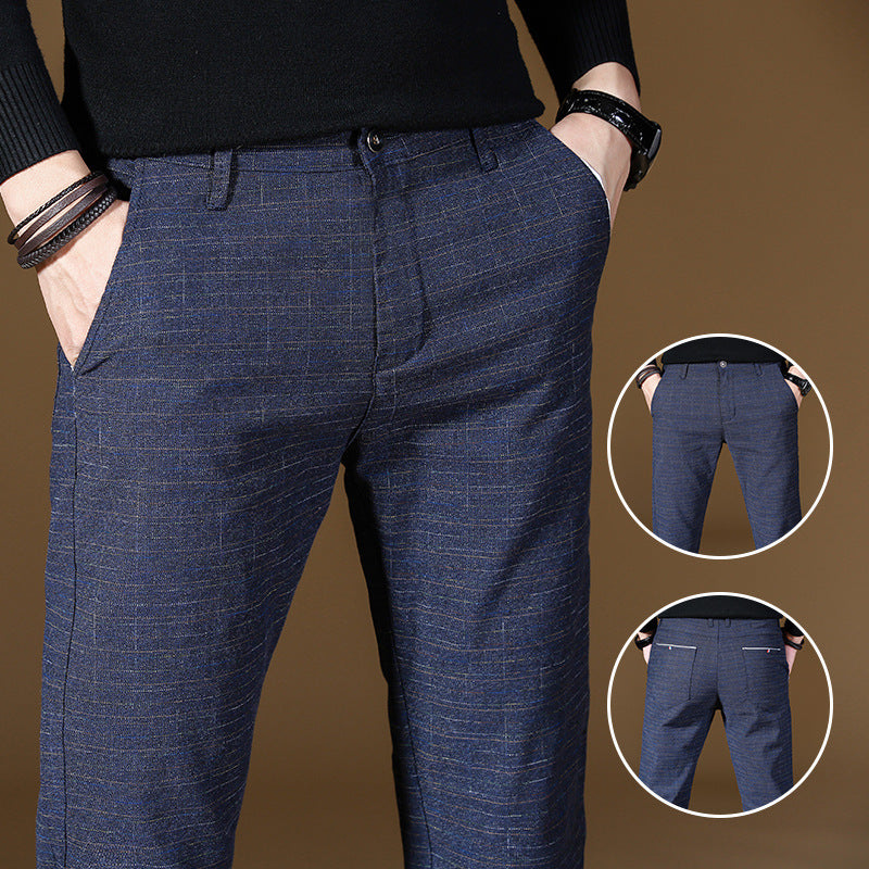 Pantalones de hombre de alta calidad a la moda, pantalones de hombre para primavera y otoño