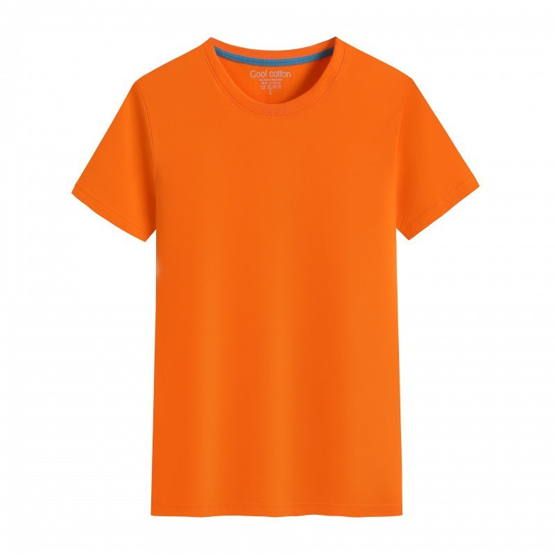 Men's And Women's Same Summer Pure Cotton Round Neck T-shirt