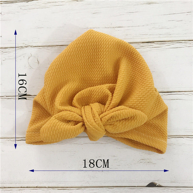 Knot Bow Baby Headbands Toddler Headwraps 6m-18m Baby Turban