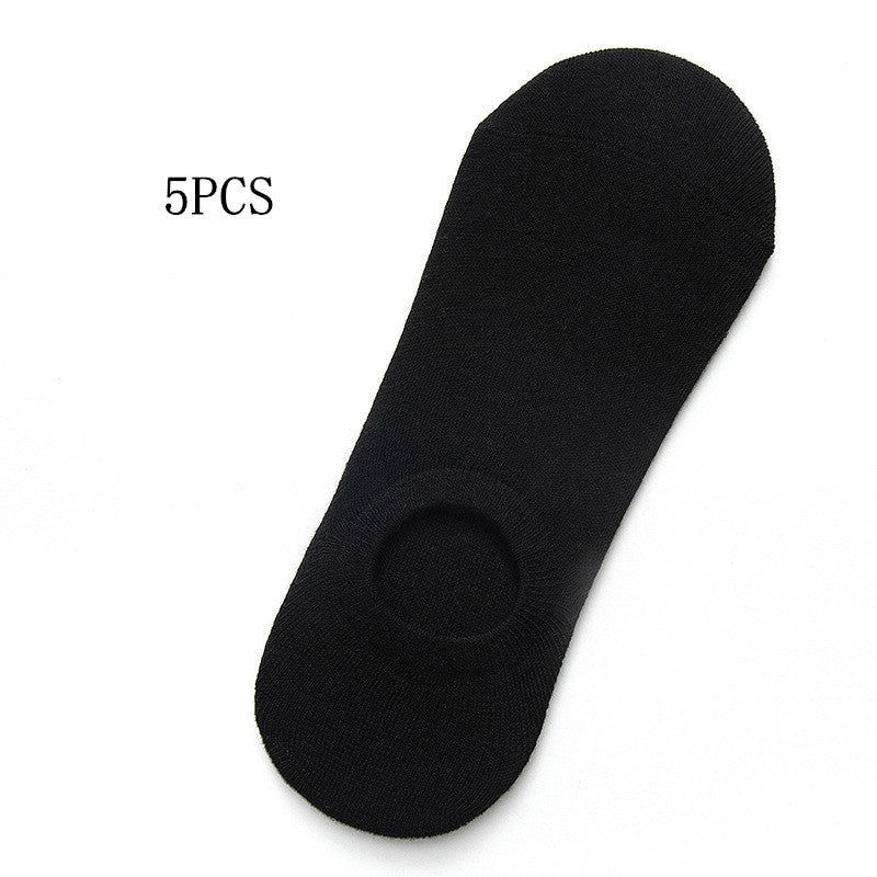 Socks Men And Women Solid Color Boat Socks Spring Invisible Socks Socks Socks Net Red Men'S Socks