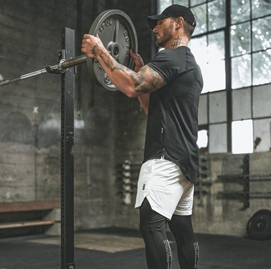 Nuevas camisetas sencillas para gimnasio, ropa deportiva personalizada para hombre 