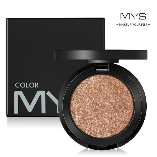 Polvos de maquillaje para rostro de la marca MYS, 6 colores, resistentes al agua, minerales, brillo, iluminador, kit de contorno, bronceador, iluminador, paletas de maquillaje 