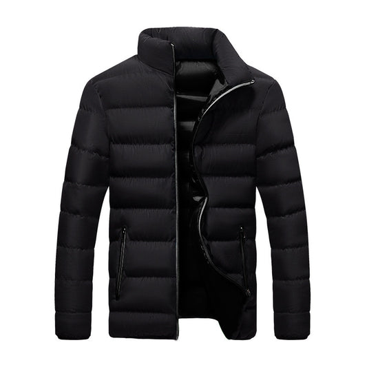 Chaqueta de invierno para hombre, abrigo ajustado de algodón grueso, abrigo de comercio exterior para hombre, chaquetas grandes para hombre 