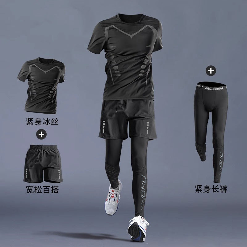 Running Gym Clothes Outdoor Quick-dry Clothes Tight Long Sleeve T-shirt Training Wear