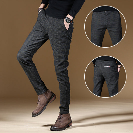 Pantalones de hombre de alta calidad a la moda, pantalones de hombre para primavera y otoño