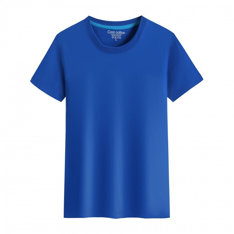 Men's And Women's Same Summer Pure Cotton Round Neck T-shirt