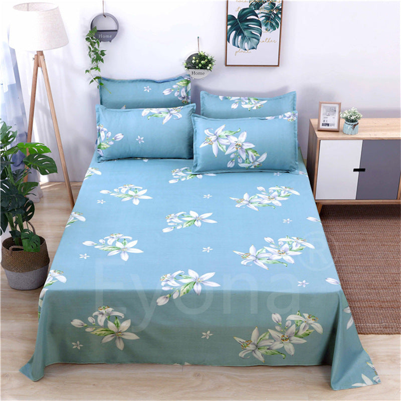 Single Double Bed Cartoon Bed Sheets Single Piece