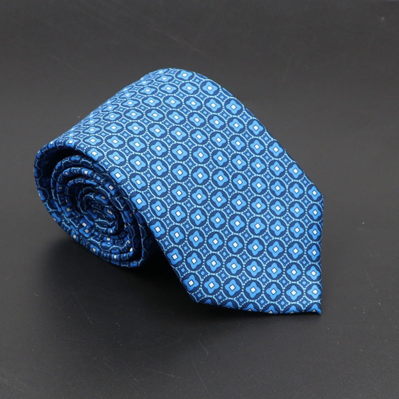 Super Soft Bohemian Silk Ties Men's Fashion 75mm Necktie