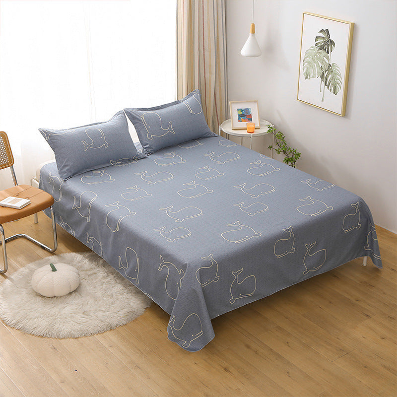 Single Double Bed Cartoon Bed Sheets Single Piece