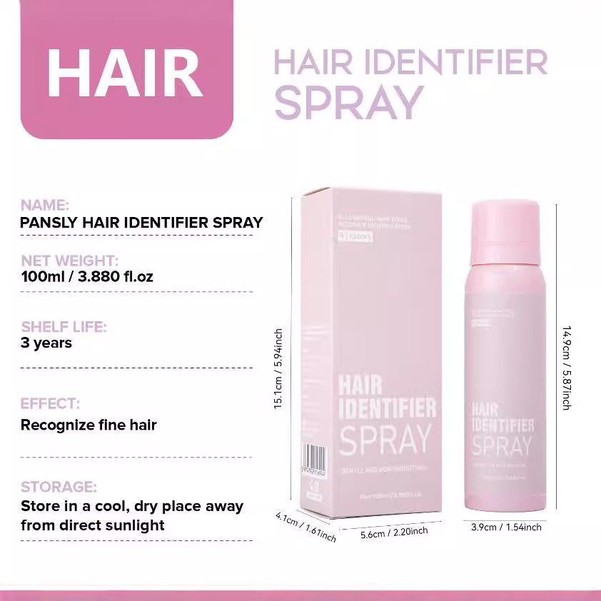 Spray de reconocimiento del cabello