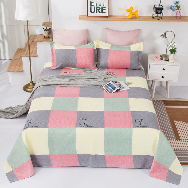 Single Double Bed Cartoon Bed Sheets Single Piece