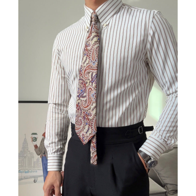 Camisa formal de negocios versátil para hombre